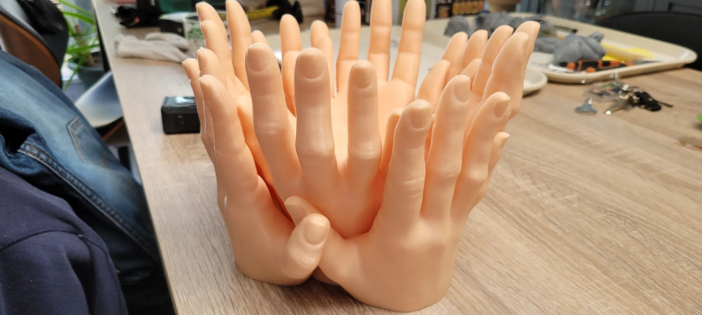 Family of Four Hands Planter