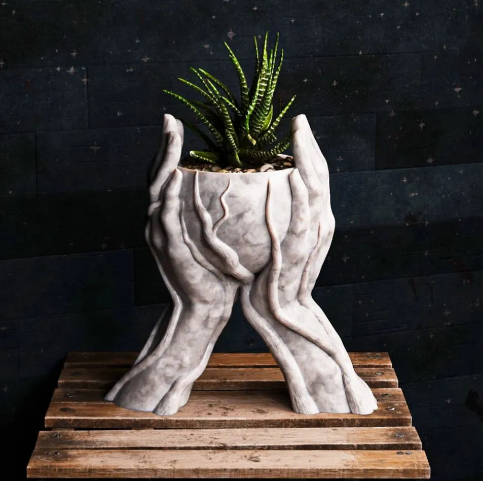 Hands with Roots Planter