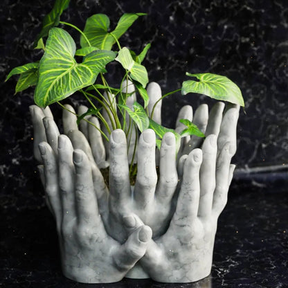 Family of Four Hands Planter