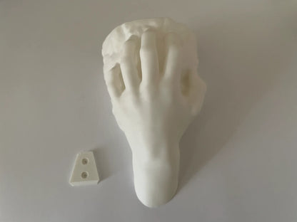 Hand Holding Rock Wall Planter