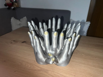 Family of Four Hands Planter