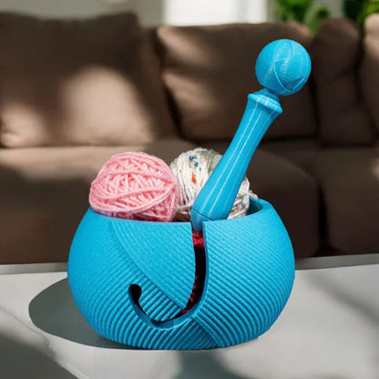 Pull the Strings Yarn Bowl and Hook Case