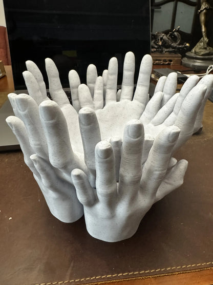 Family of Four Hands Planter