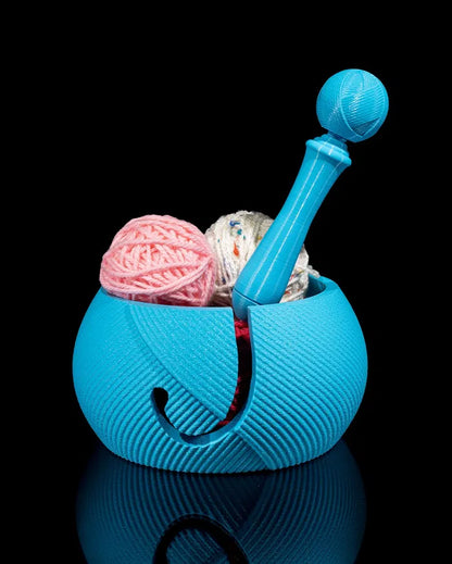 Pull the Strings Yarn Bowl and Hook Case