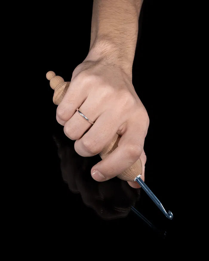 Wooden Look Kit Yarn Bowl and Hook Case