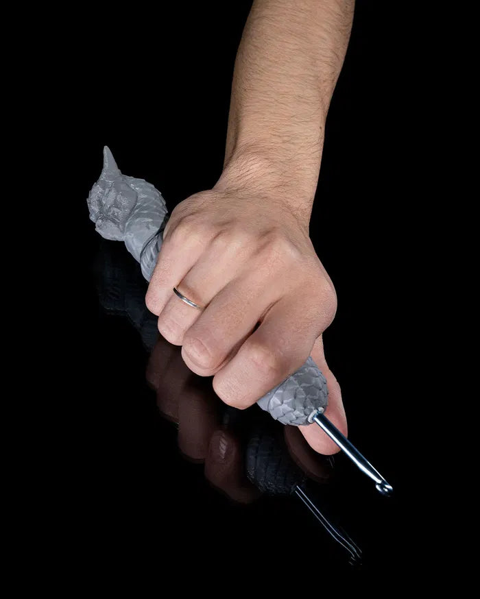 Dragon Yarn Keeper Yarn Bowl and Dragon Hook Case