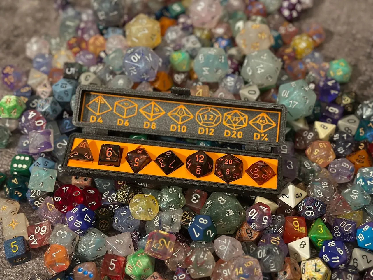 Custom Dice Case with Dice Guide