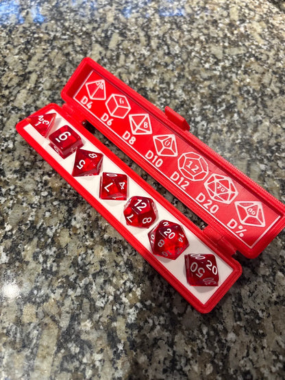 Custom Dice Case with Dice Guide