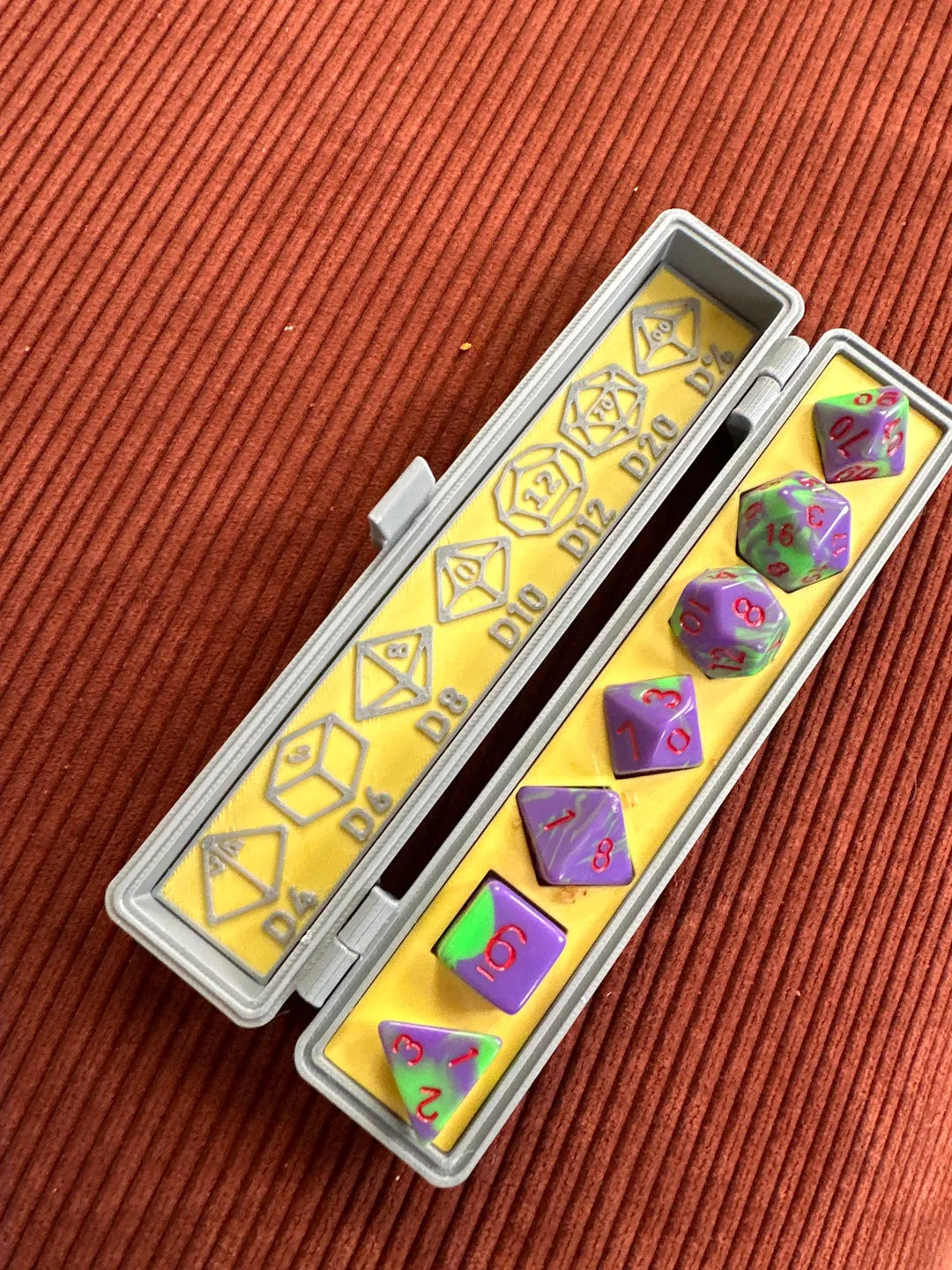 Custom Dice Case with Dice Guide