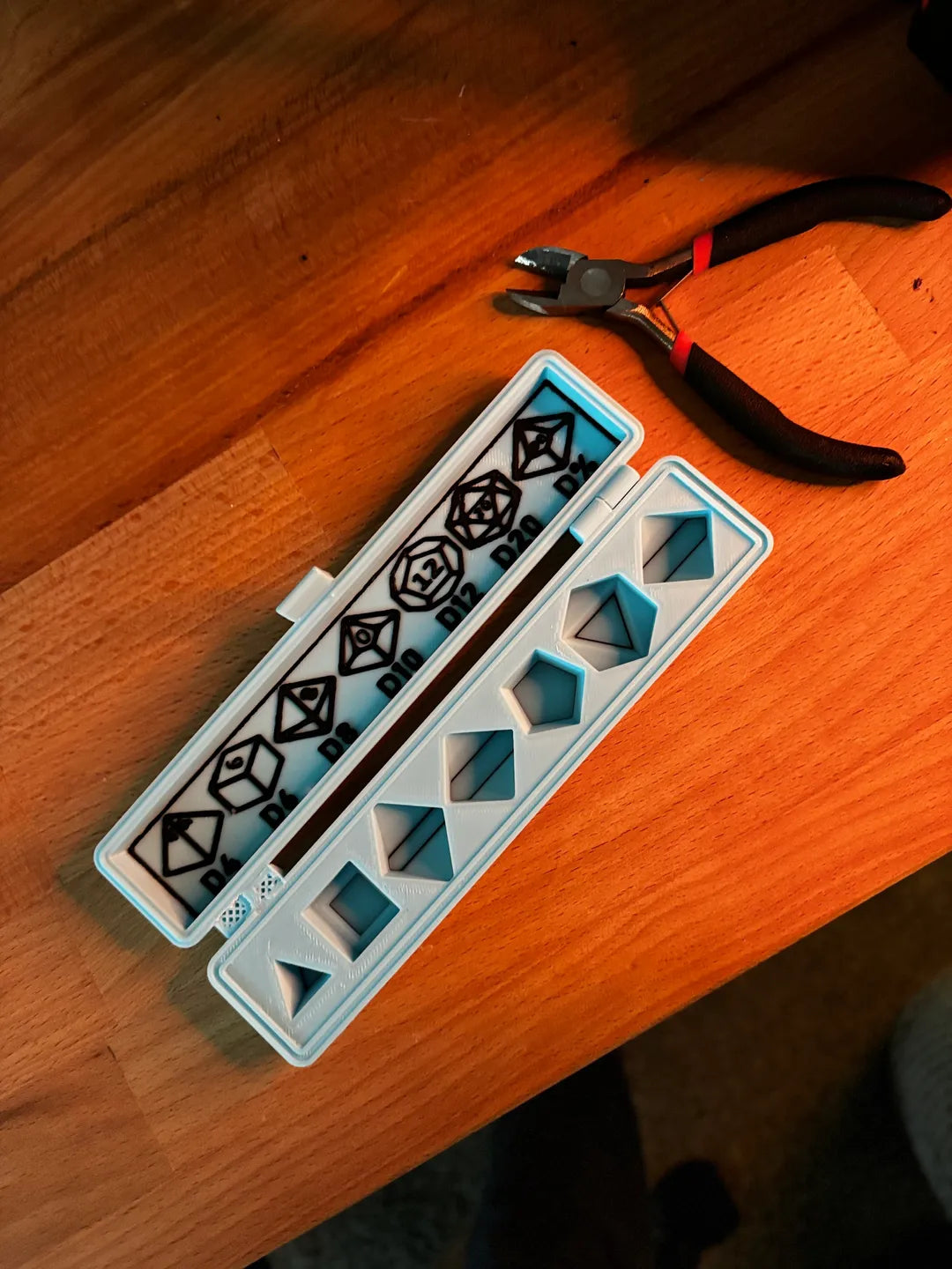 Custom Dice Case with Dice Guide