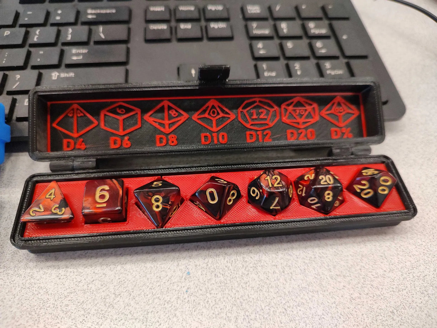 Custom Dice Case with Dice Guide